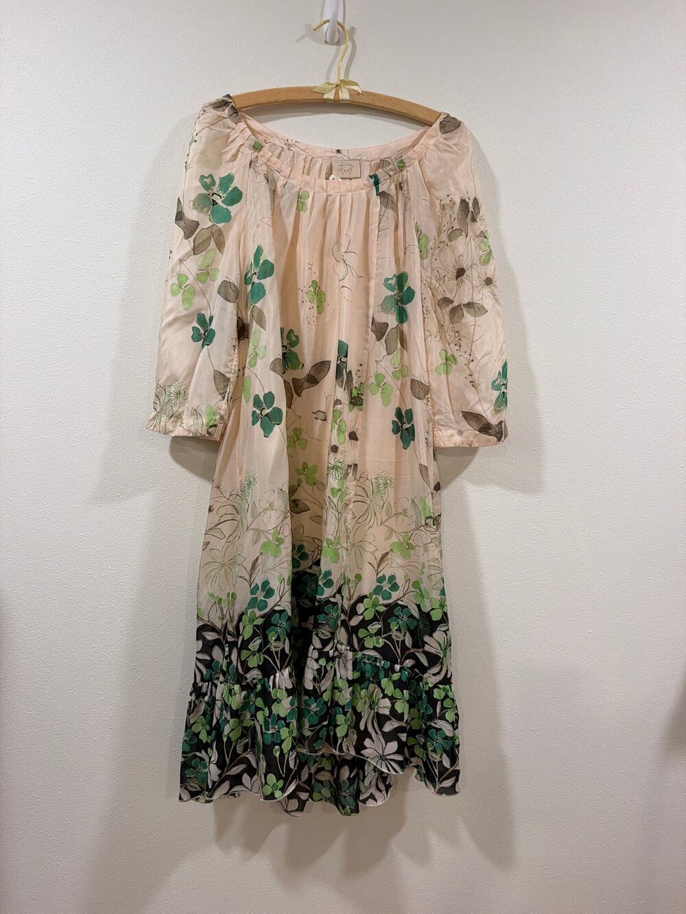 Anthropologie Vanessa Virginia Rainforest Silk Dress